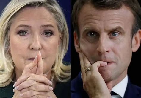 Marine Le Pen Emmanuel Macron