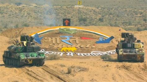 Exercise Bharat Shakti In Pokhran Armed Forces Conduct Live Fire And