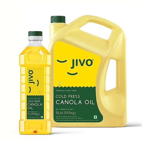 Jivo Canola Cold Pressed Edible Oil Litres With Litre Premium