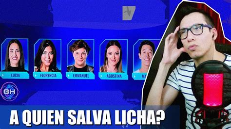 Licha Debera Salvar A Alguien De Placa Gran Hermano Reaccion