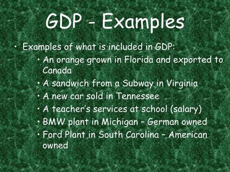 Economics Unit Ch Sec Gdp Vs Gnp Ppt