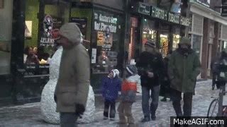 Funny Scary Snowman Prank - Christmas Special on Make a GIF