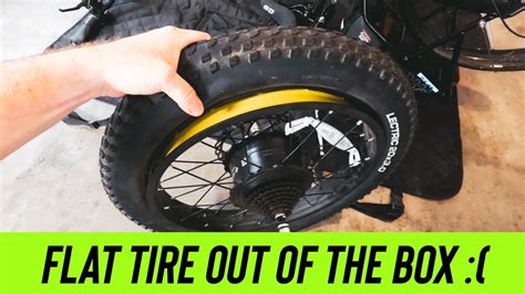 Lectric Xp Flat Tire Out Of The Box And Rear Wheel Removal Youtube