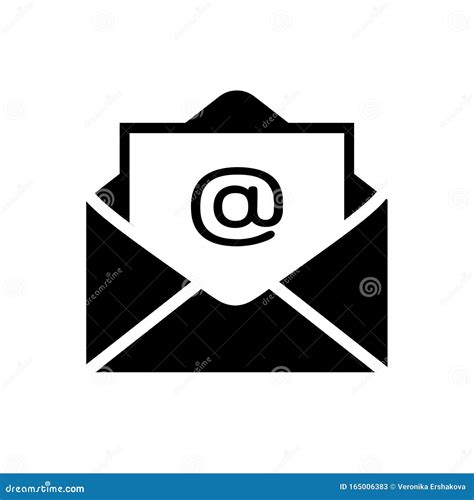 Mail Icon In Flat Style Email Symbol In Flat Style Stock Vector