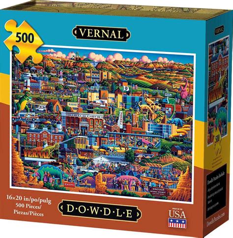 Vernal 500 Pieces Dowdle Folk Art Puzzle Warehouse