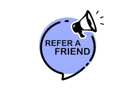 Premium Vector Refer A Friend Megaphone With Referral Program Speech