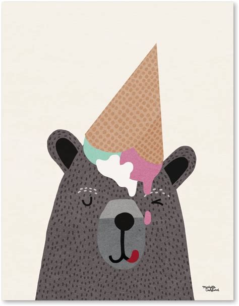 Amazon Michelle Carlslund I Love Icecream Illustration 187 Poster