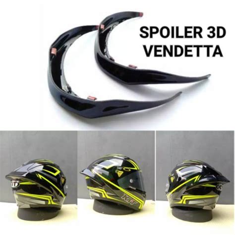 Jual Spoiler Helm Kyt Vendetta 2 Kyt Falcon 3D Spoiler Vendetta Ala