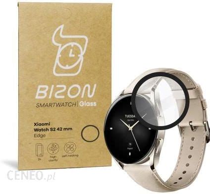 Bizon Szkło Hartowane Glass Edge Dla Xiaomi Watch S2 42 Mm Czarne