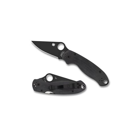 Buy Spyderco Para 3 Plain Black Blade Caesars Singapore Armours