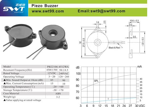 Buzzer Piezo Element Piezo Atomizer Ultrasonic Series Dongguan Swt