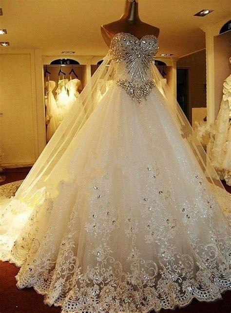 Princess Ball Gown Wedding Dresses With Bling