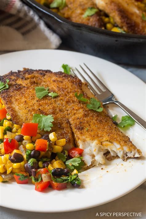 Pan Fried Tilapia Southwest Skillet A Spicy Perspective