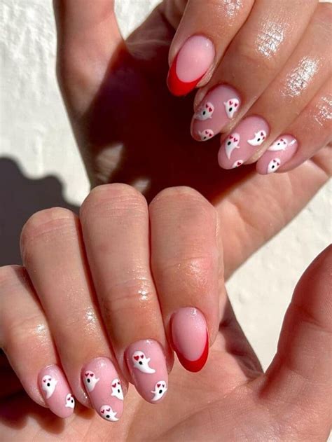 Spooky Ghost Nails For Halloween Chasing Daisies