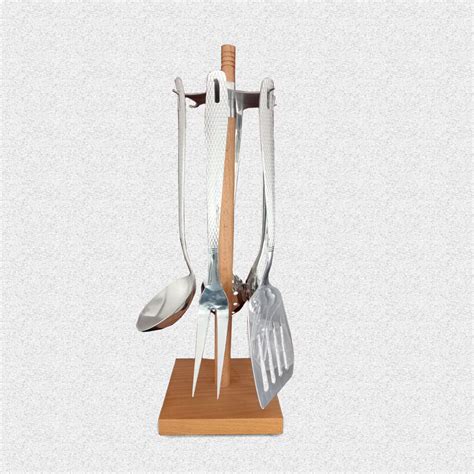 Wooden Kitchen Tool Holder – Alex Metal Works