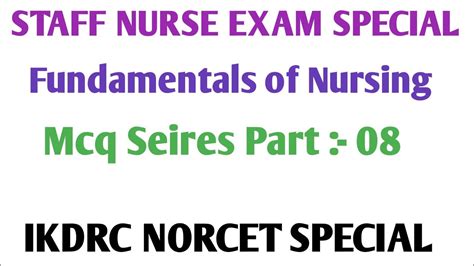 Fundamentals Of Nursing Mcq Fundamental Expected Mcq Staff Nurse