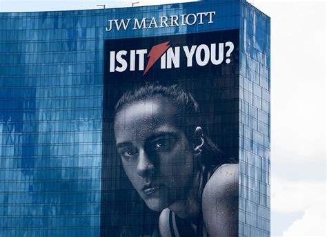 Caitlin Clark Gatorade Ad Explores New Heights On JW Marriott Hotel