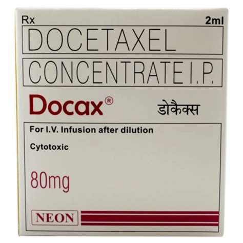 Docetaxel 80 Mg Injection Neon Laboratories At Rs 700 Vial In Nagpur