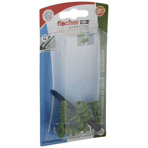 Fischer Gipskartond Bel Gk Green Nylon St Ck Hagebau De