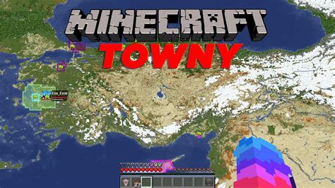 Ger Ek D Nya Harital Minecraft Towny Sunucusu Ronemacraft Youtube