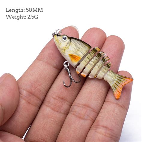 Cm G Mini Multi Articulado Swimbait Isca De Pesca Conjunto