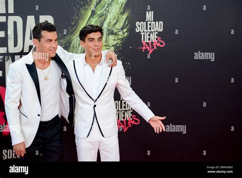 Mario Casas And Oscar Casas Spanish Celebrities Attended The