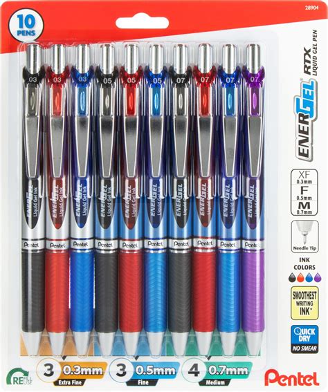 Amazon Pentel EnerGel 0 5mm Needle Tip Green Ink Liquid Gel Pens