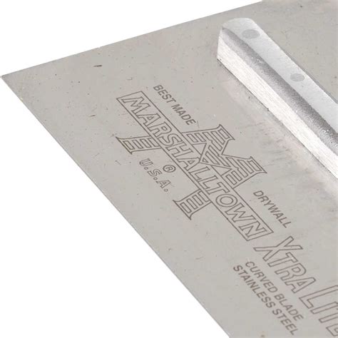 Marshalltown Stainless Curved Drywall Trowel 12"x4-1/2" Durasoft Handle 15320