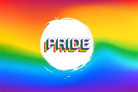 Illustration Of Rainbow Colored Background Showing LGBT Support For Lesbian Gay Bisexual And