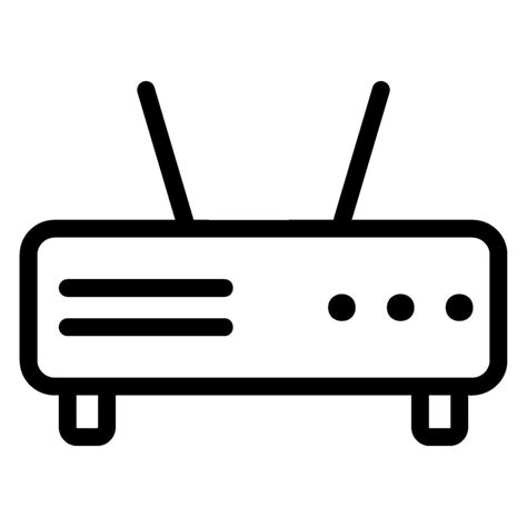 Router Line Icon 34564116 Vector Art At Vecteezy