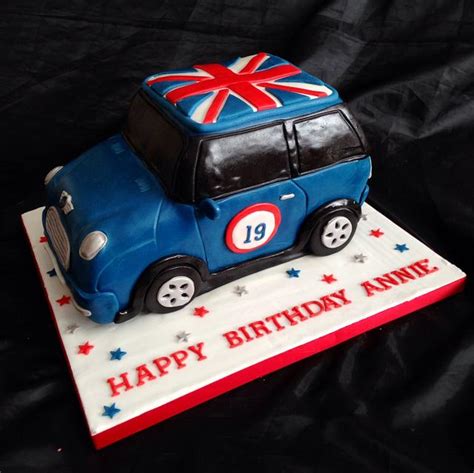 Mini Cooper Decorated Cake By Caron Eveleigh CakesDecor