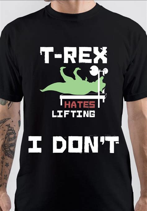 T Rex Hates Pushups T Shirt Swag Shirts