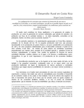 Visi N Personal Sobre El Desarrollo Rural Pdf