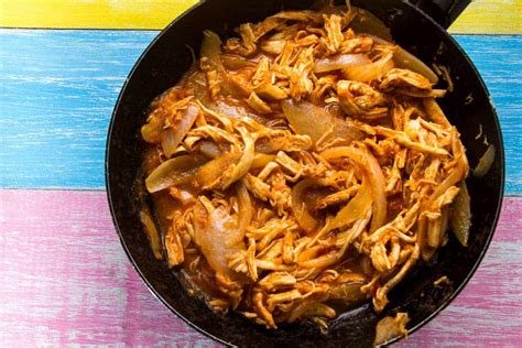 Tinga De Pollo Receta Tradicional Mexicana