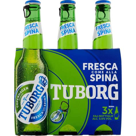 Birra Bionda Original Green TUBORG 3 X 330 ML Coop Shop