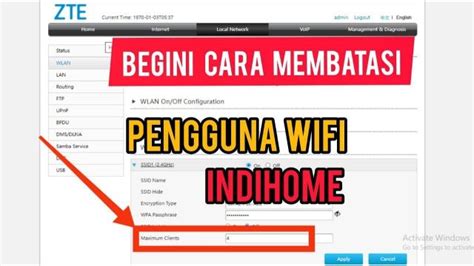 Cara Membatasi Pengguna Wifi Indihome Teknogress