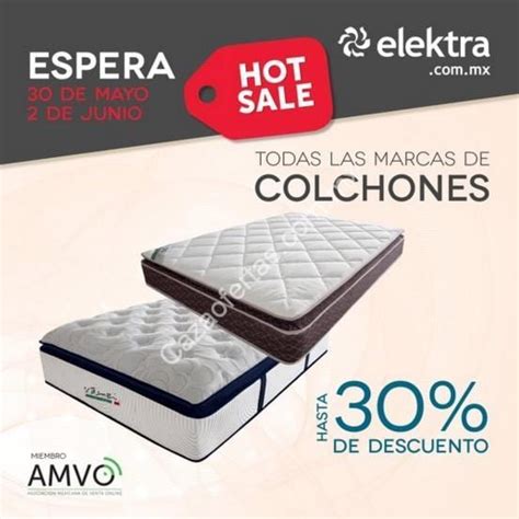 Ofertas Elektra Hot Sale de descuento en colchones y más en