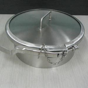 Sanitary Stainless Steel Round Pressure Tank Manhole With Flange Sight