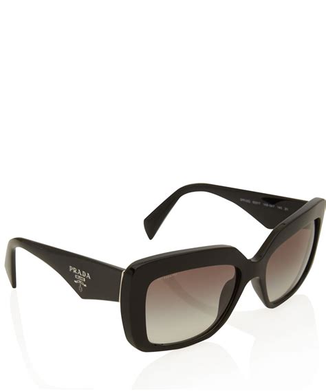 Lyst Prada Black Square Sunglasses In Black