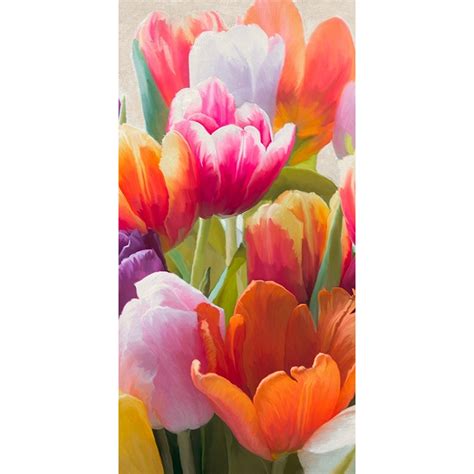 Quadro Stampa Su Tela Fiori Luca Villa Tulipani In Primavera Ii