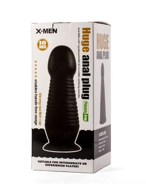 X Men 10 Huge Anal Plug Black VIPstore hu Erotika Webáruház Szexshop