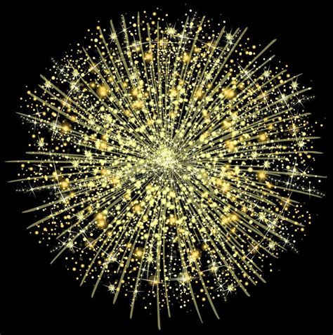 Golden Fireworks Stock Illustration Illustration Of Year 11735423