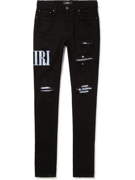 Amiri Core Distressed Skinny Jeans In Black For Men Lyst