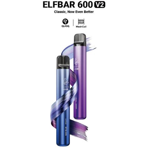 Elf Bar V2 600puff Disposable Elite Vapes