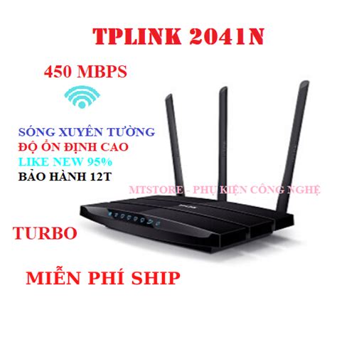 Bán BẢO HÀNH 12T Bộ Phát Wifi Cục Phát Wifi TPLink 3 râu 2041N LIKE