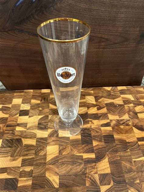 Warsteiner Eine Konigin Unter Den Bieren 3L Beer Glass Footed 9 1 4