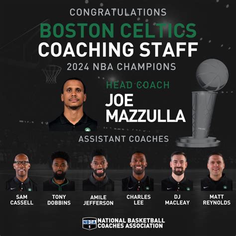 Joe Mazzulla Boston Celtics Coaching Staff Win Nba Championship