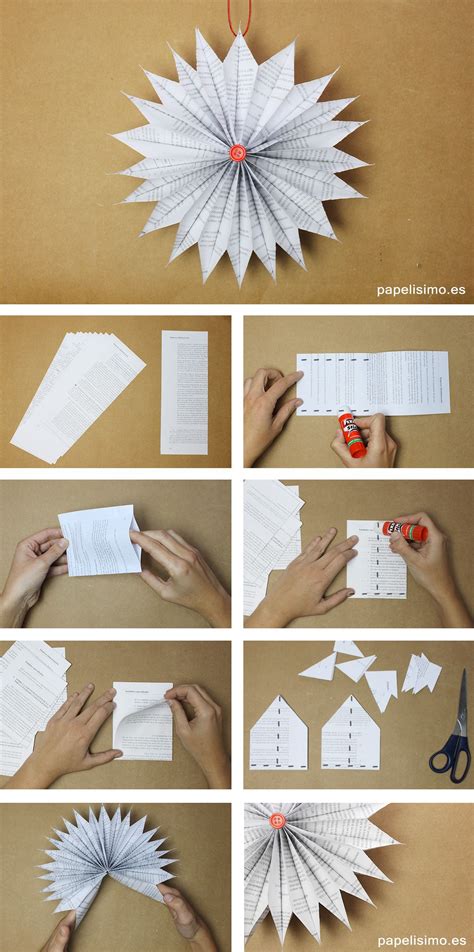 Adornos Navidenos Papel Paso A Paso Diy Paper Christmas Ornaments