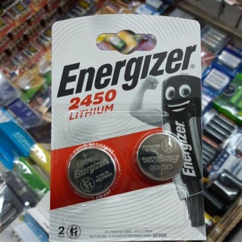 แพค2ก้อน ถ่าน Energizer Cr2450 Lithium 3v จำนวน 2ก้อน ของใหม่ ของแท้