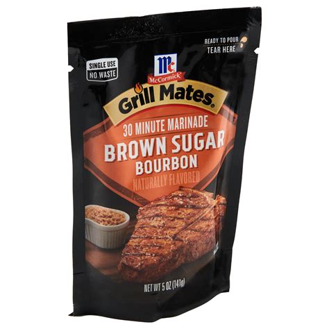 2x Mccormick Grill Mates Brown Sugar Bourbon 30 Minute Marinade 5 Oz